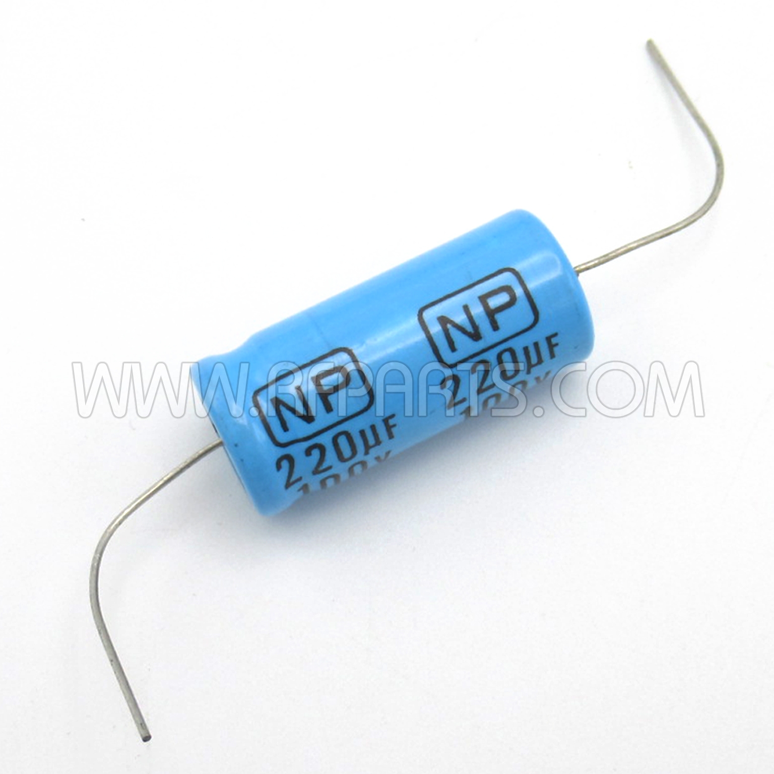 2x Nichicon 220uF 35V Bipolar Radial Electrolytic Capacitors – BP, New Old Stock