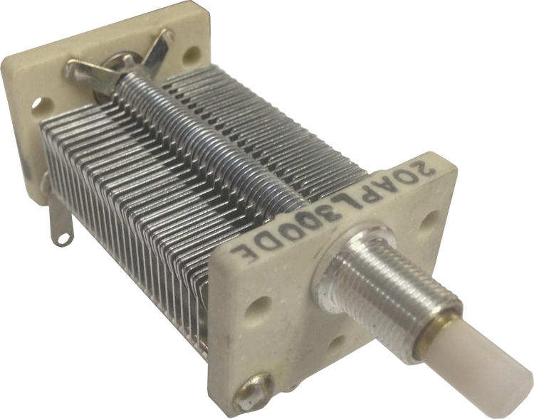 20APL300DE Variable Capacitor, 12-300pf, 1200v, 49 plates