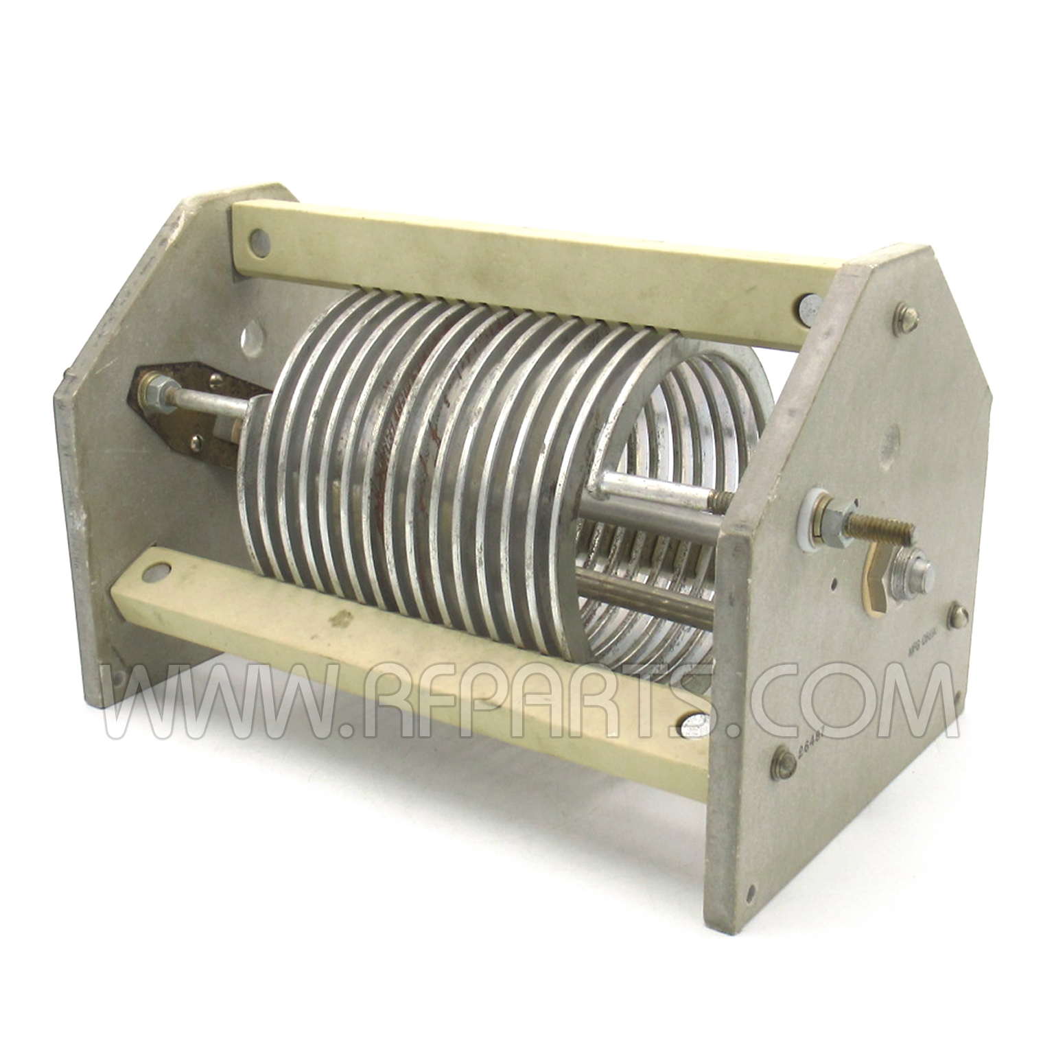 26487 Barker & Williamson Vintage Edgewound Silver Plated Roller Inductor  14.9μH (Pull)