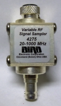 4275 Bird Variable RF Signal Sampler 20-1000 MHz 2kW Max No Connectors