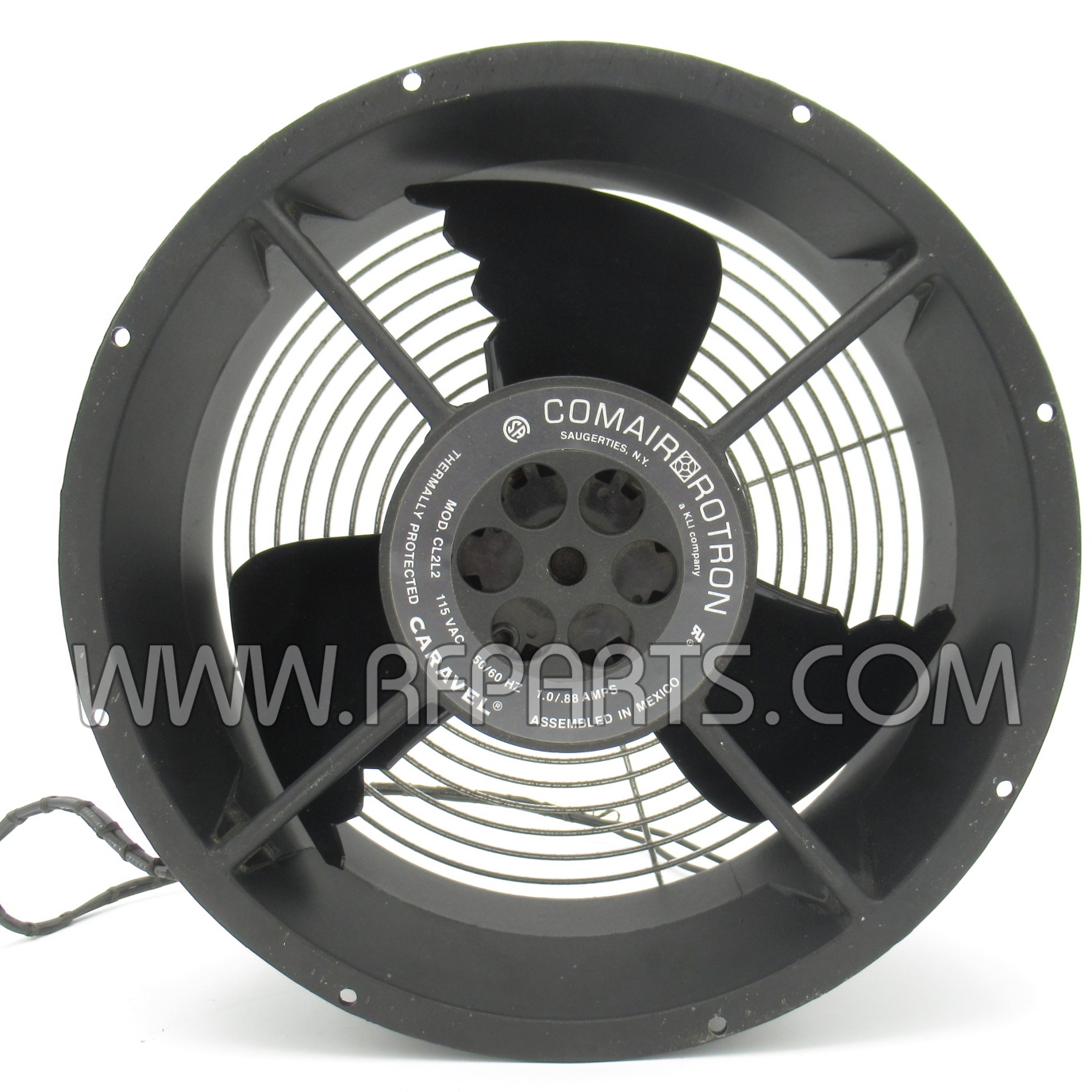 CL2L2 Comair Rotron Caravel Axial Fan 1650 RPM 560CFM 1.0-0.88 Amps 36  Watts 115 VAC 60/50 Hz (Pull)