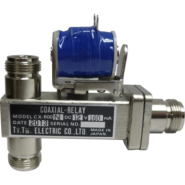 CX600N-12 Coaxial Relay, SPDT, Type-N (3-Type N Female), 12v, MFR