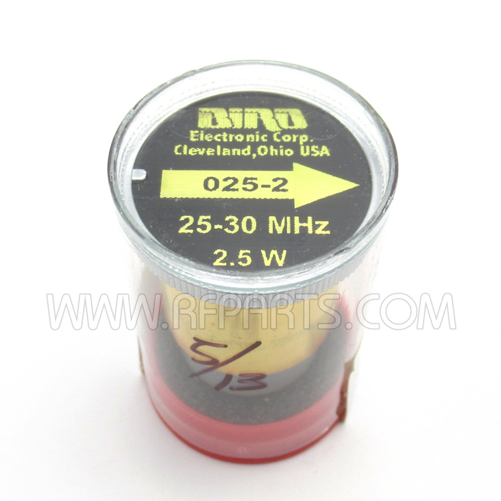 025-2, Bird, Wattmeter, Element, 25-30 MHz, 2.5 Watts