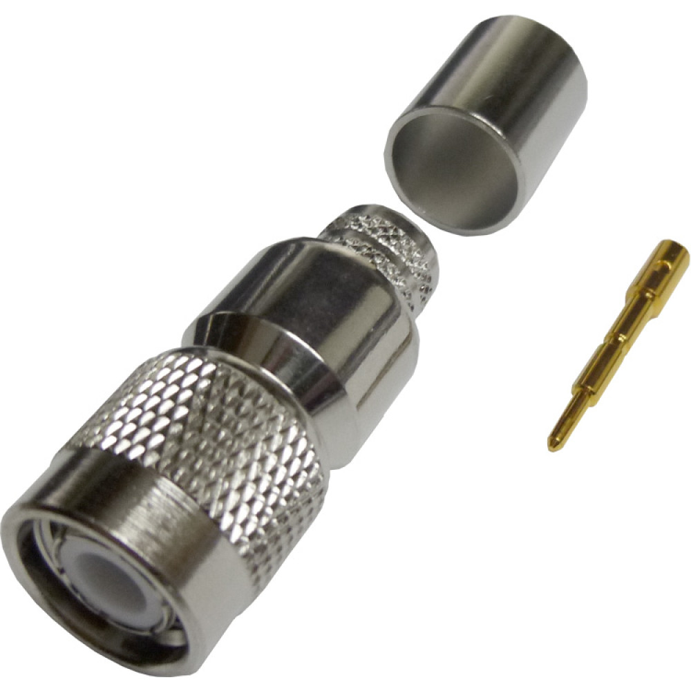 ＴＹです 122393 TNC Male Crimp Connector, straight, Knurled Nut