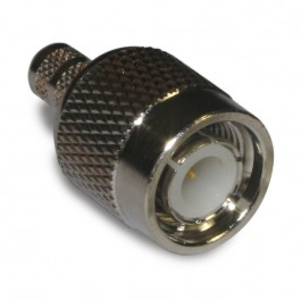 R・TYPES 122408 TNC Male Crimp Connector, Straight, Knurled Nut
