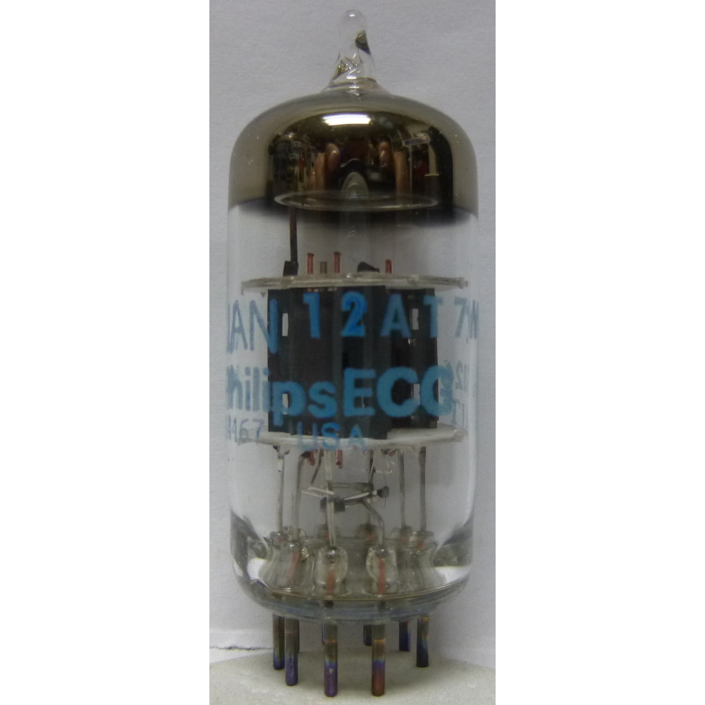 12AT7WC-ECG Tube, High Frequency Twin Triode, JAN/ECG Philips 5960