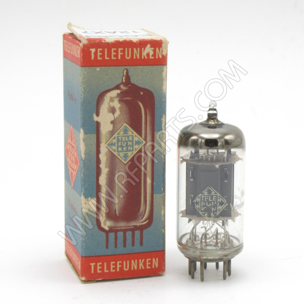 TELEFUNKEN（テレフンケン） 12AX7 / ECC83 2本ダイヤ有 Telefunken ECC83 12AX7 Ribbed Plate Bottom Diamond NOS Tested
