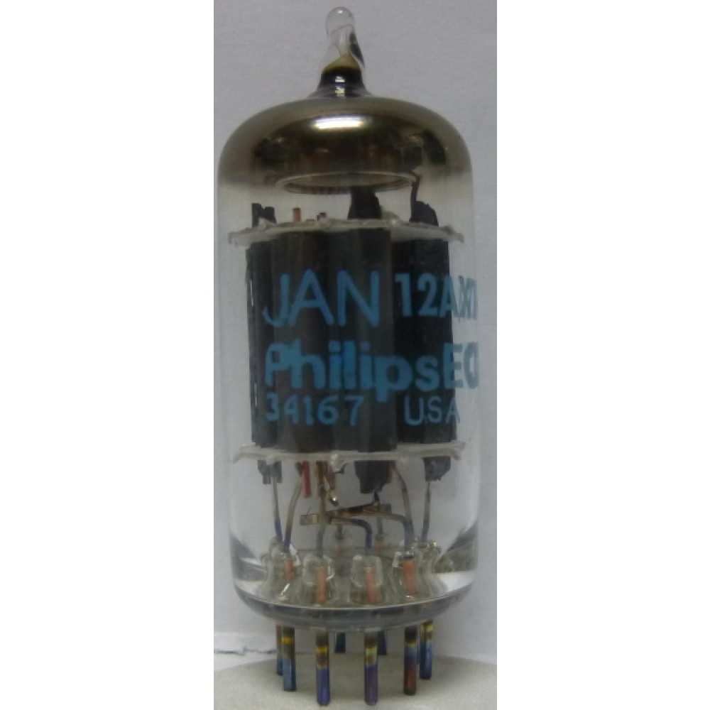 12AX7WA JAN/Philips ECG Electron Tube, Hi-Mu Twin Triode