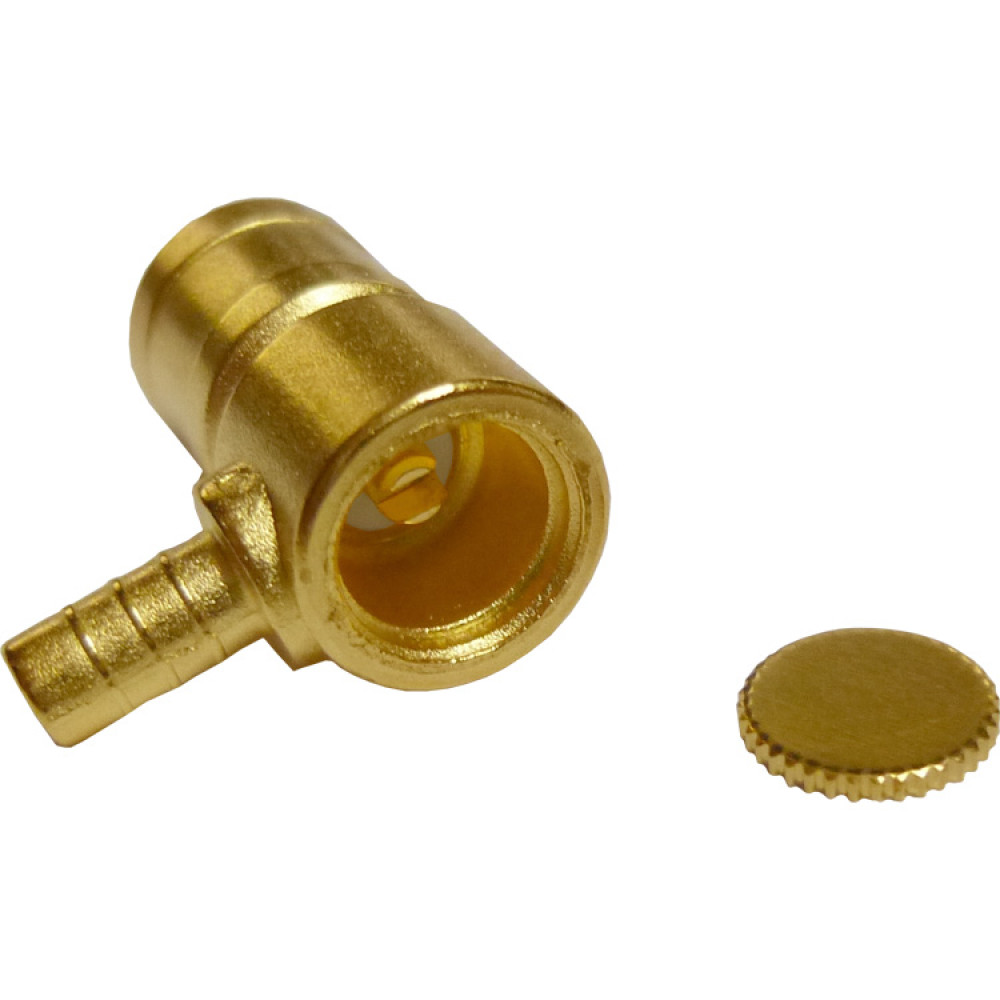 142194 SMB Male Crimp Connector, Right Angle, Cable Group B