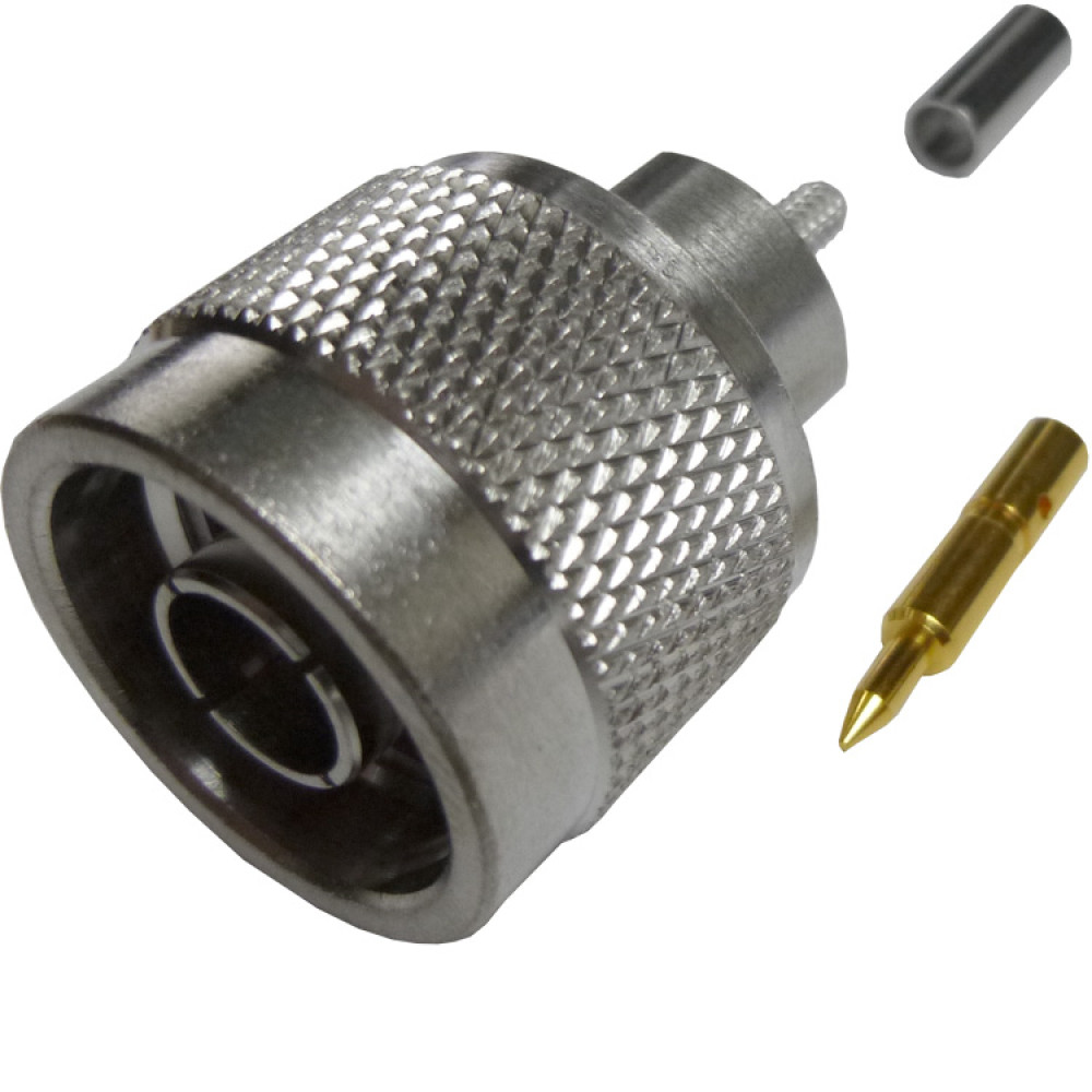 4、　akno1‼️ 172128 Type N Male Clamp/Crimp Combo Connector, Straight, Knurled