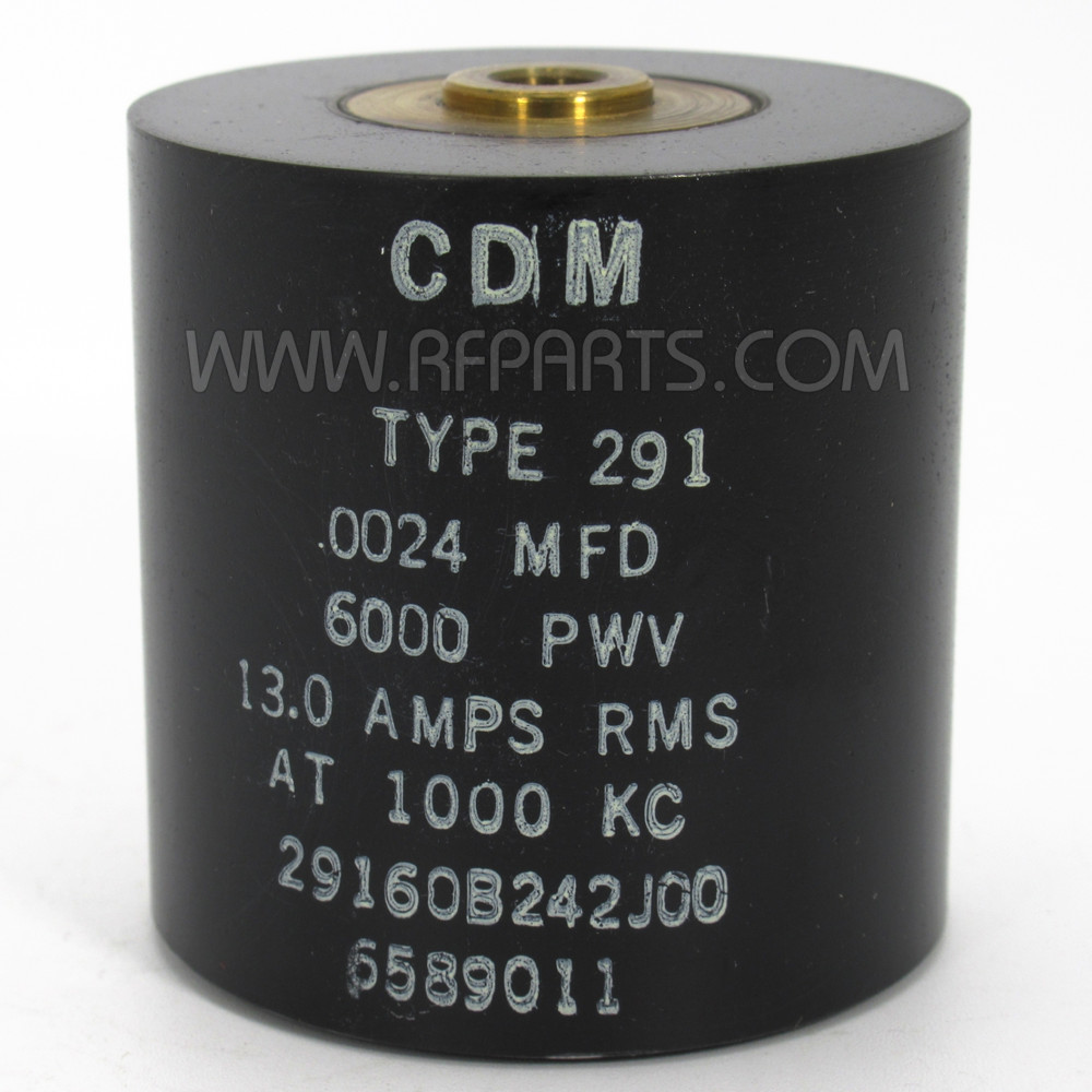 29160B242J00, Capacitance .0024mfd, Voltage 6kv, Amps 13