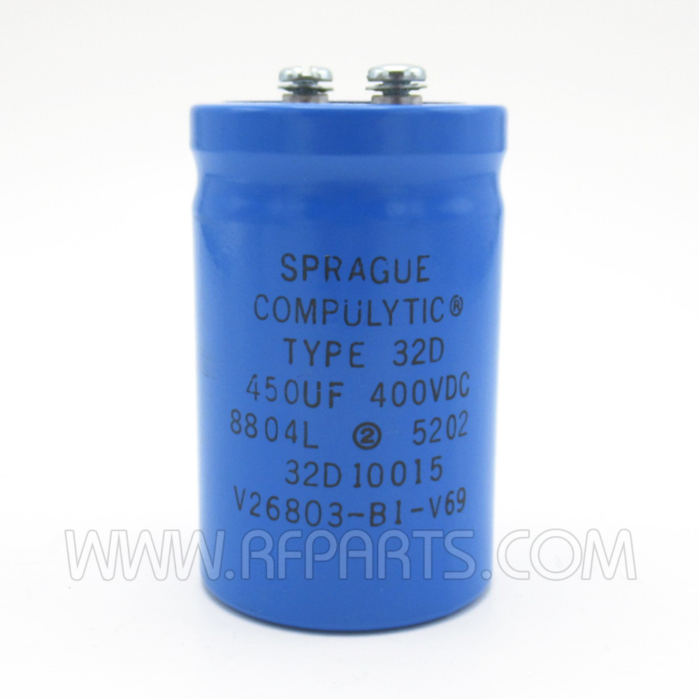 32D10015 Sprague Compulytic® Computer Grade Capacitor 450uf 400v