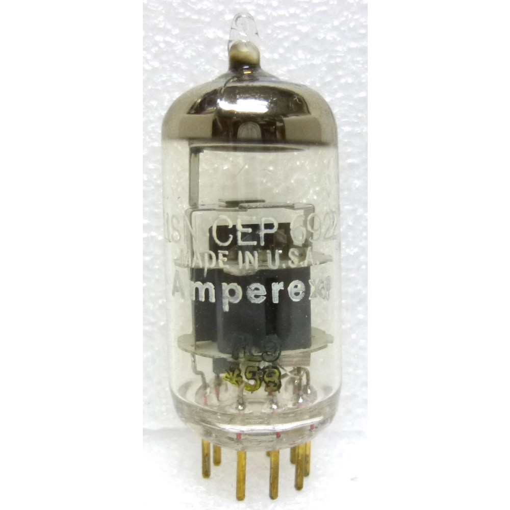 6922, Amperex, Audio Tube, 6922 /E88CC, Gold Pin, White
