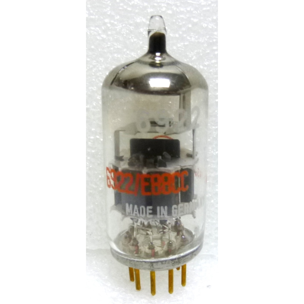 6922, RCA, Audio Tube, 6922 /E88CC, Gold Pin, Germany, New Old Stock
