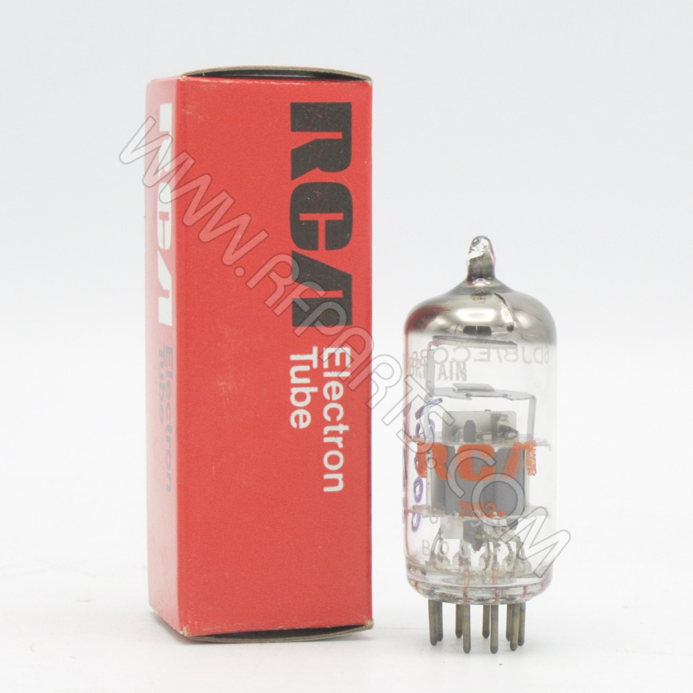 6DJ8, ECC88, RCA, Twin Triode, Electron Tube, New Old Stock, New