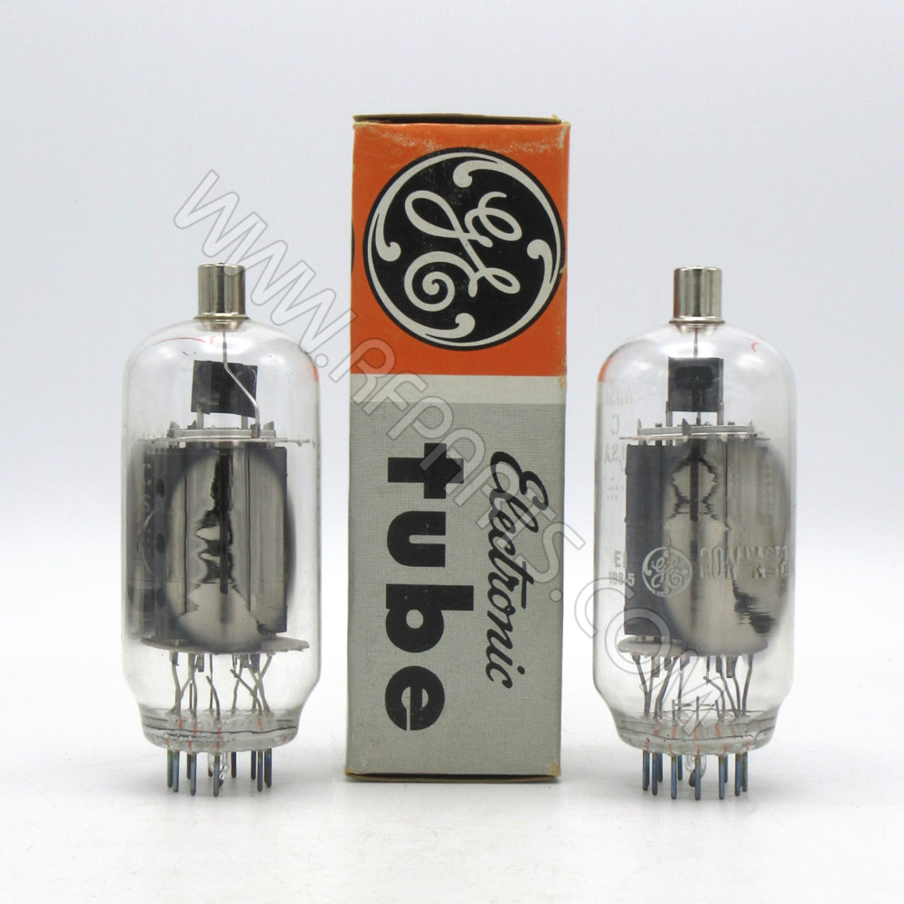 GE 6JS6C 真空管 2本セット 箱付き Electron Tube 6JS6C Match Pair GE Transmitting Tube. NOTE: Change disk cap in