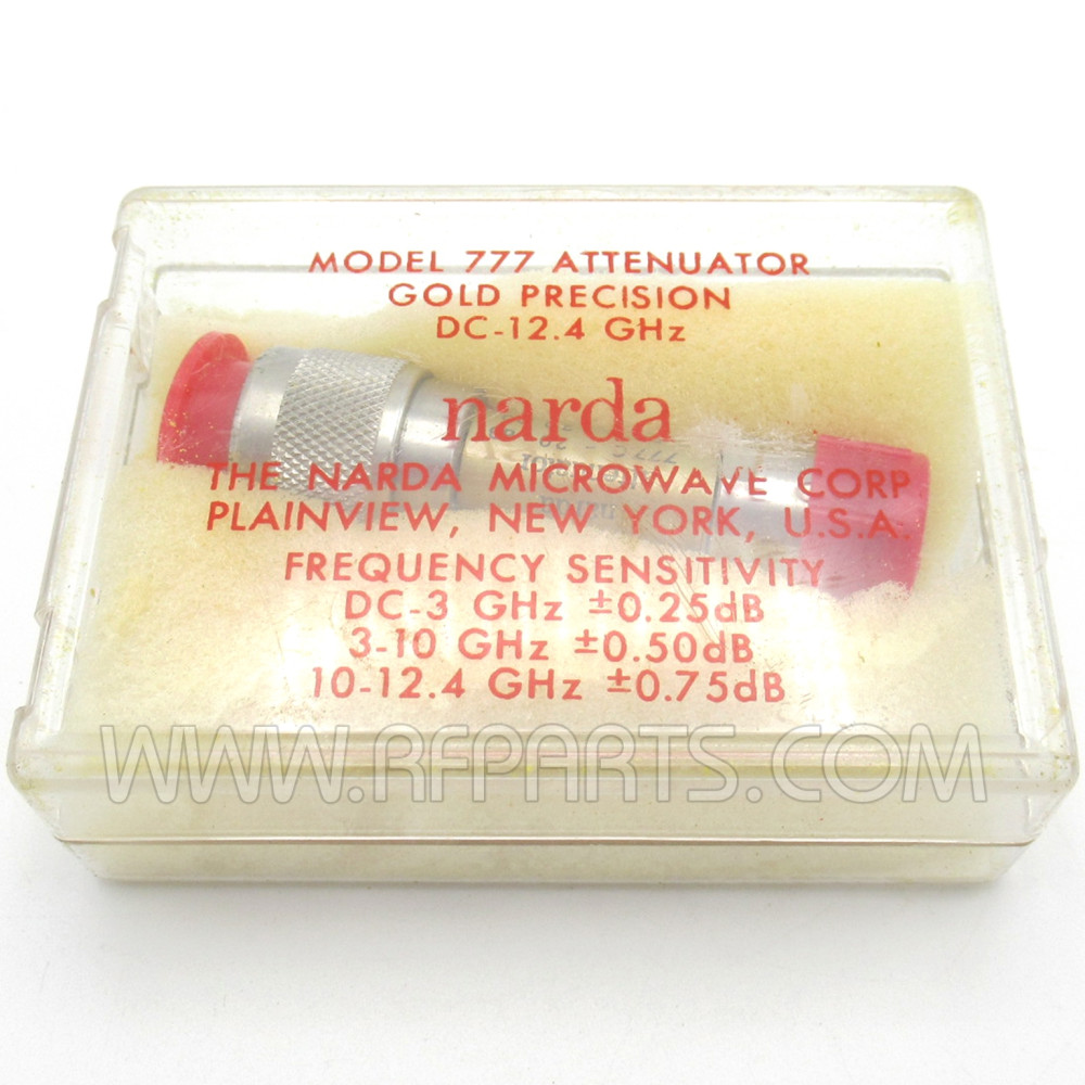 777C-20 Narda 2 Watt 20dB DC-12.4GHz Fixed Attenuator, Used