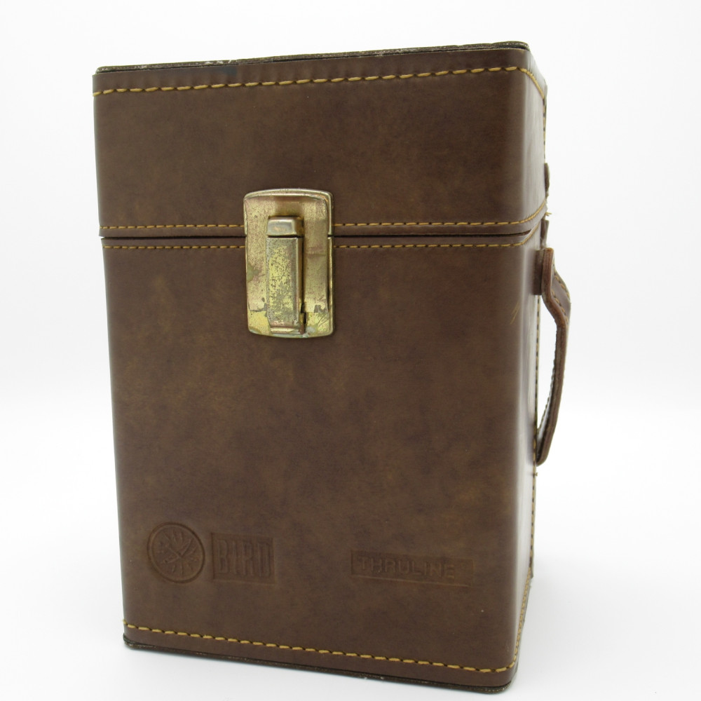 BIRD Model 43 アナログ通過型　ワットメーター　革専用ケース付き Bird Brown Leather Carrying Case for Wattmeter and Six Elements (Pull)