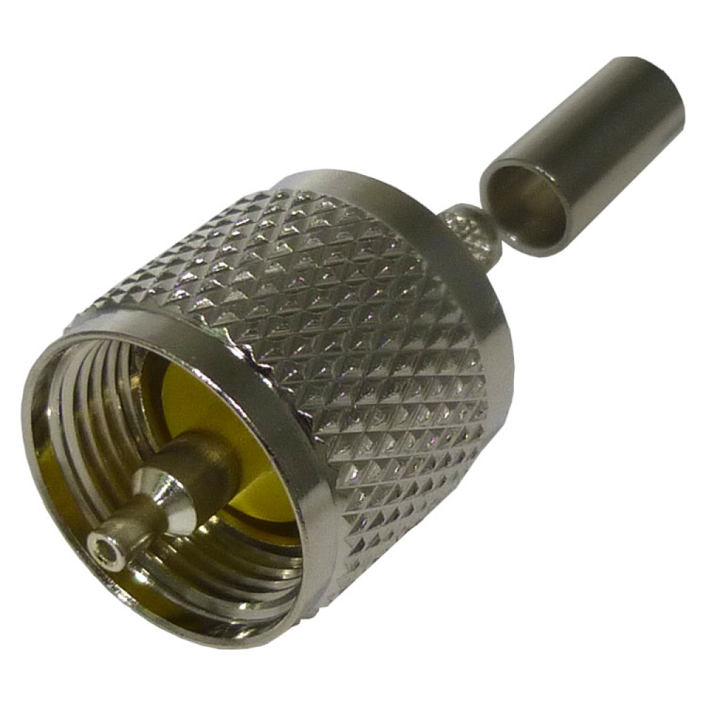 RFU-505 RF Industries UHF Male Crimp (PL259) Connector for Cable