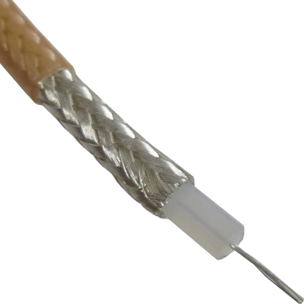 アンテナ KURANISHI RG-1000 RG180/U Coax Cable, PTFE, 95 ohm, M17/095-RG180, 0.141 dia, Clear