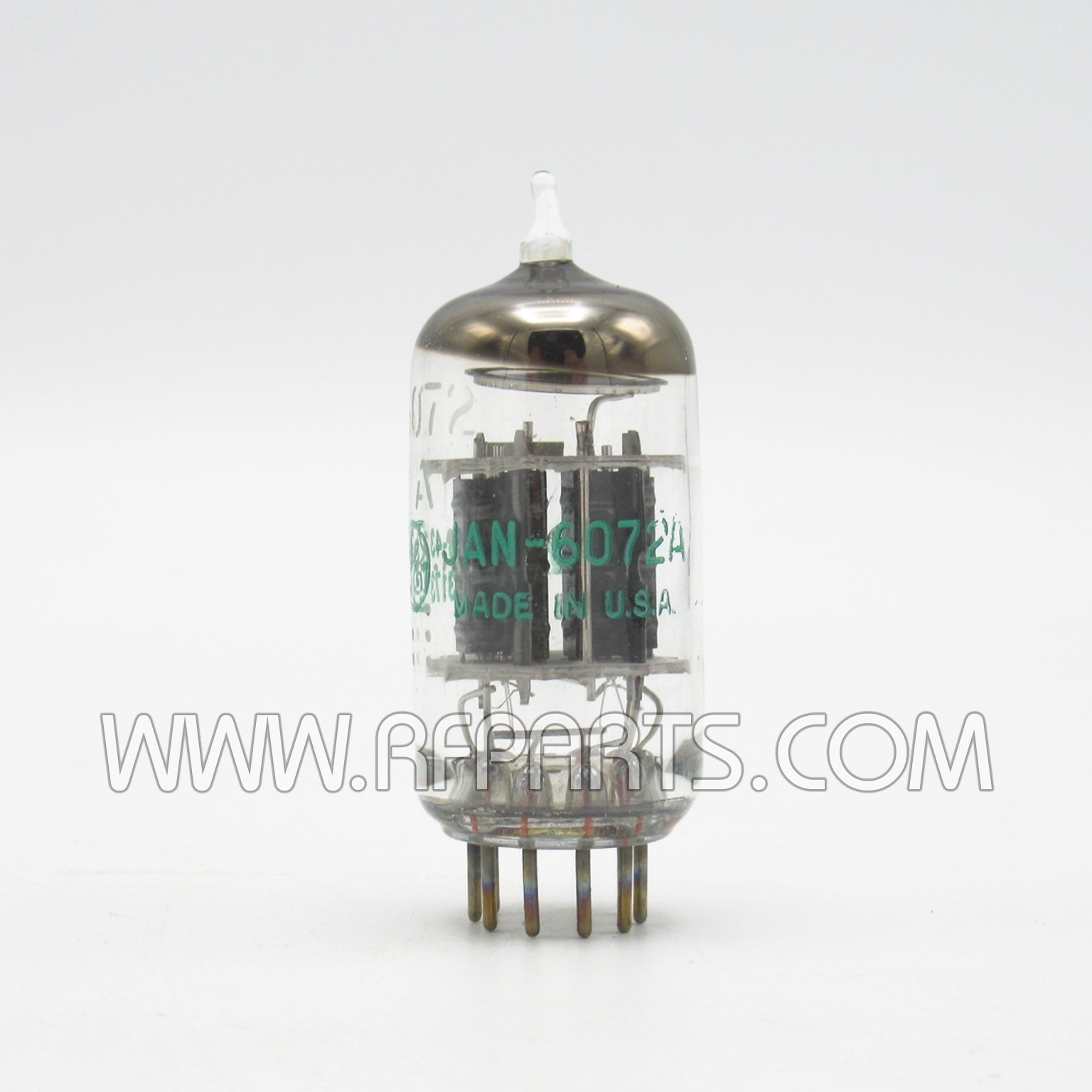6072A GE JAN Twin Triode Tube. Special version of the 12AY7. Made ...