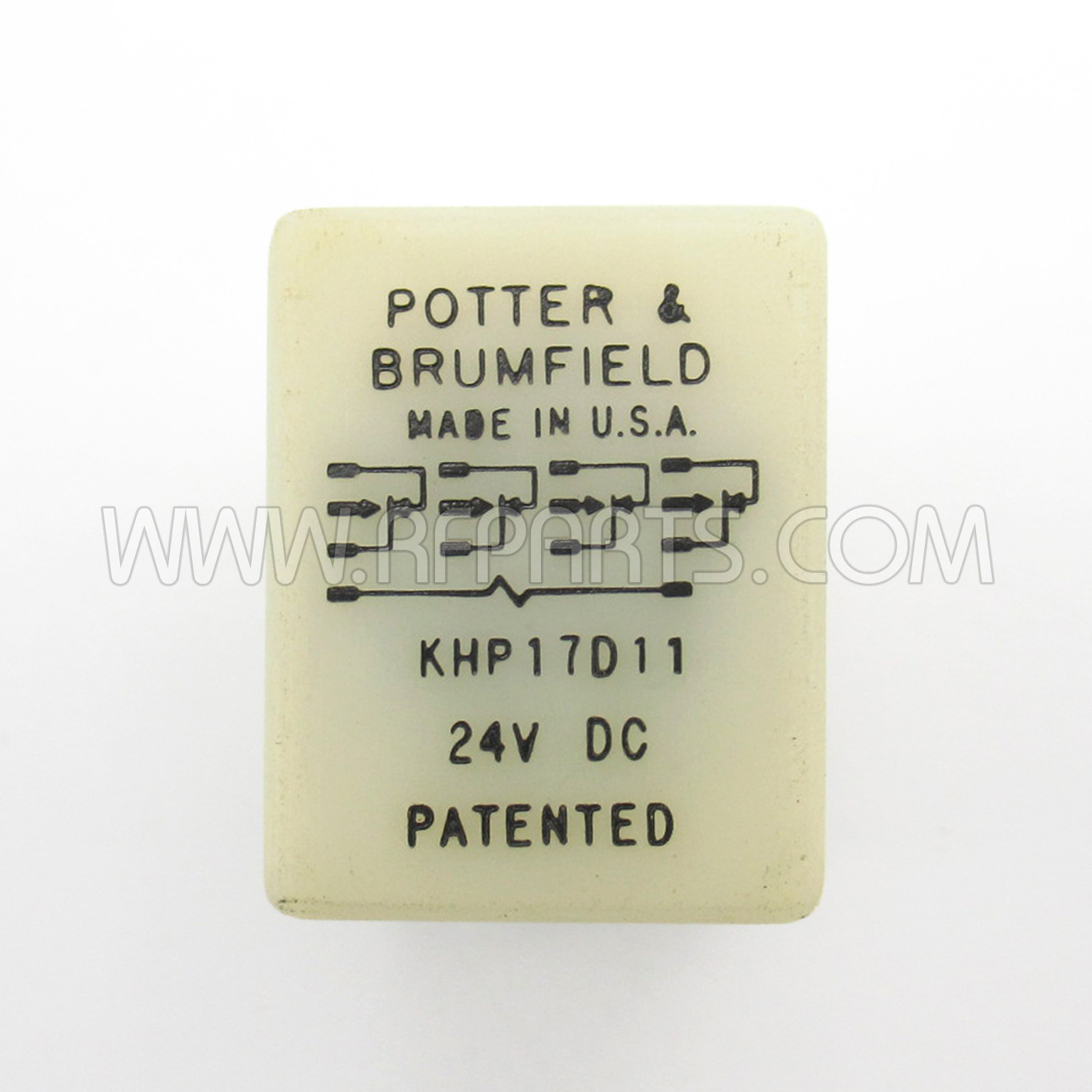 KHP17D11 Potter & Brumfield Relay 24V DC, New Old Stock
