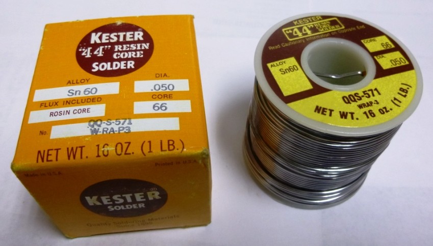 Kester Solid Wire Solder SN50 QQ-S-571 