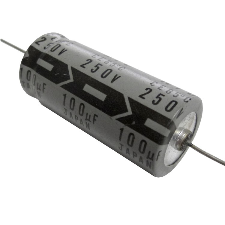 Rubicon 100uF 250 WV Radial Lead Electrolytic Capacitors NOS 5 