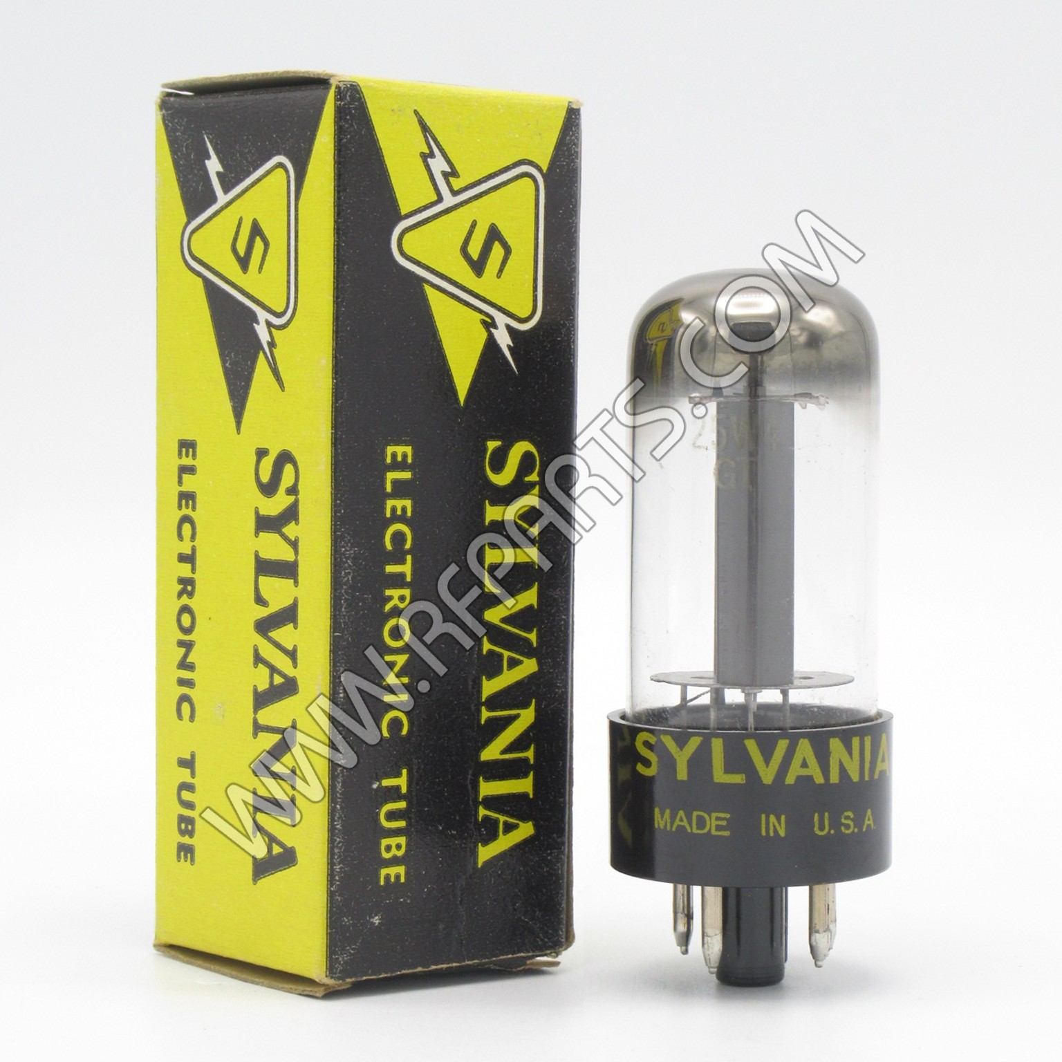 25W4GT Half Wave High Vacuum Rectifier Tube. Designed to function