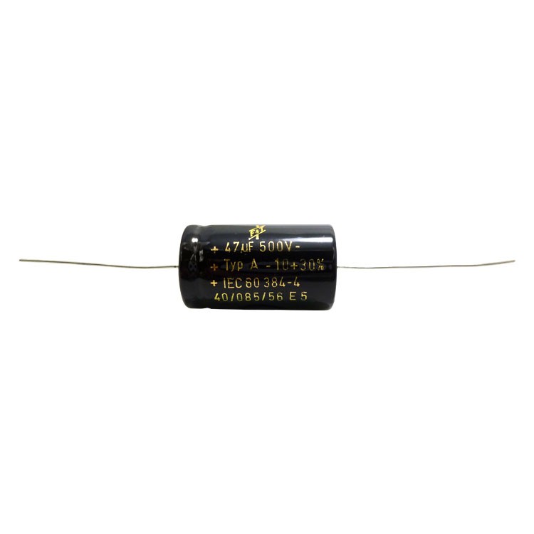 1 Piece 47uF 500v Electrolytic Axial Lead Capacitor
