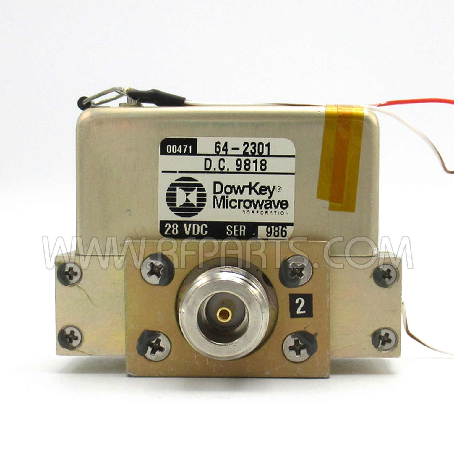 642301, DowKey, 28vdc, SPDT, TypeN, Transfer Failsafe, Relay