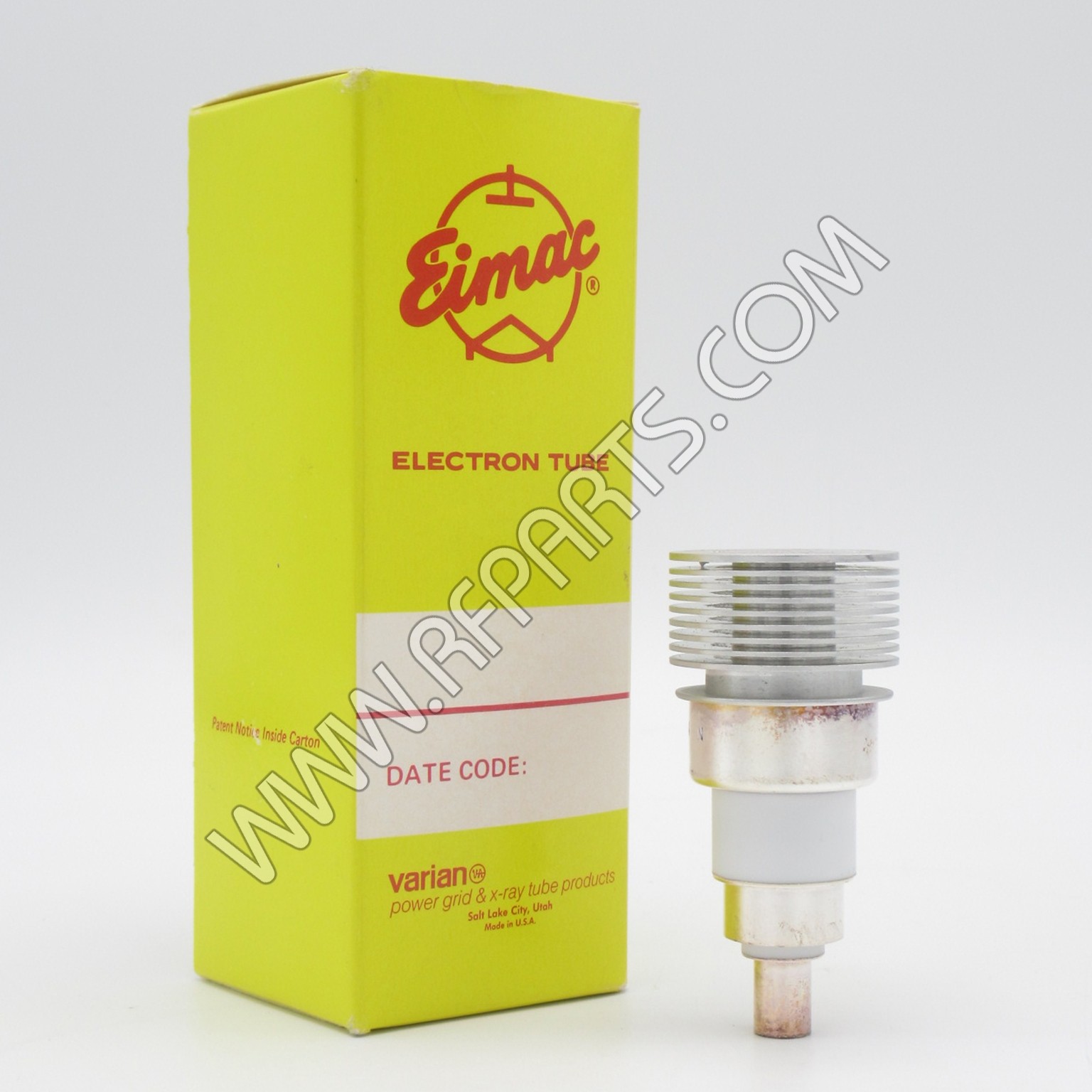 7698R Eimac UHF Planar Triode Tube. Designed for use as a grid pulsed