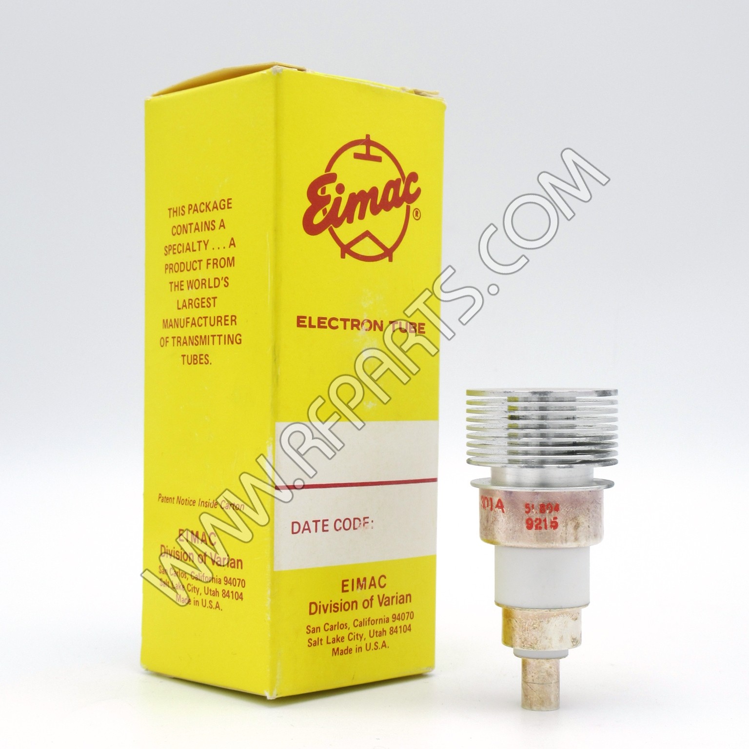 7815R / 3CPX100A5 Eimac Transmitting Tube, Microwave Triode. Designed
