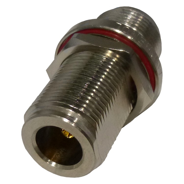n commercial in-series adapter Amphenol RF 082-100-RFX connector rf coaxial straight plug to plug