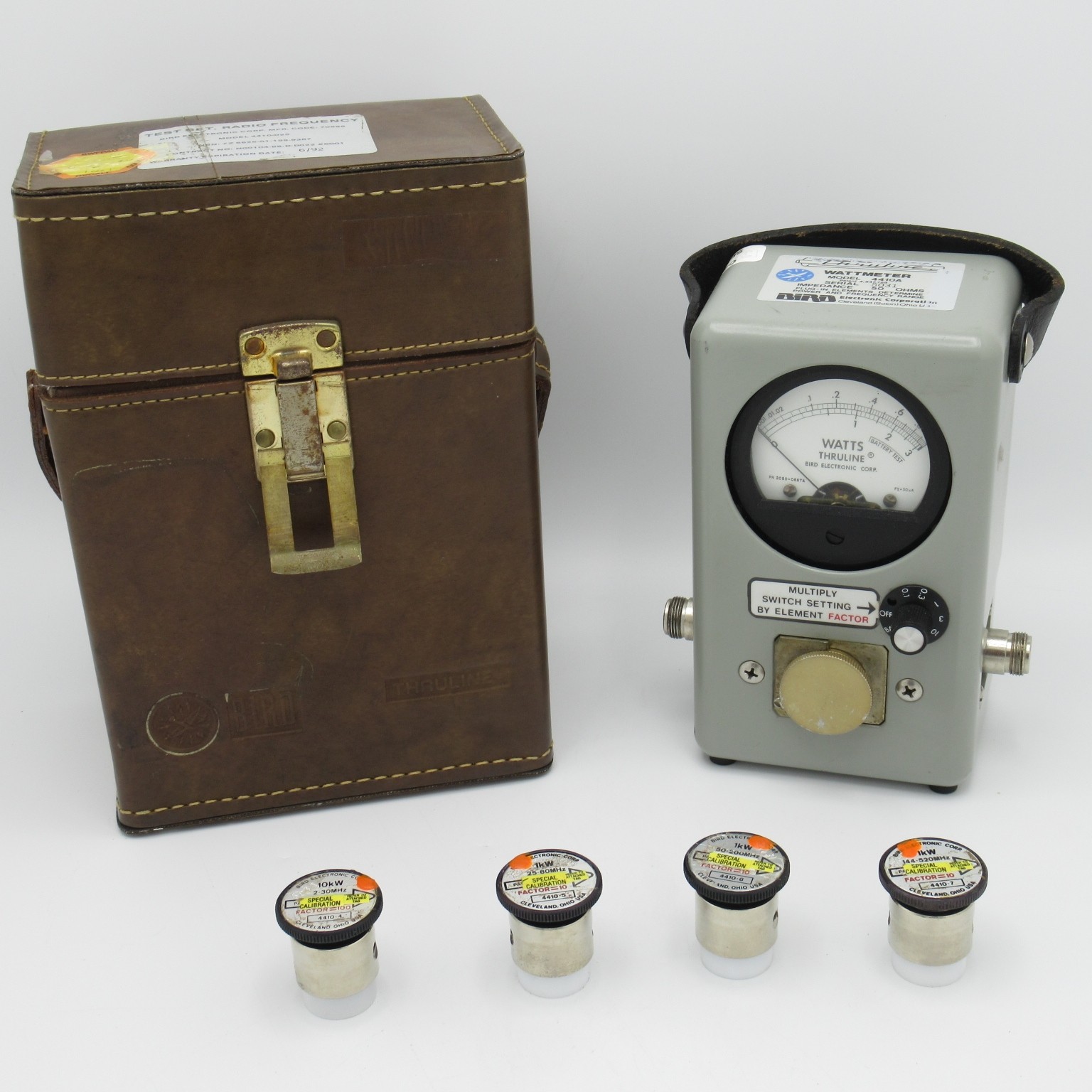 Bird 4410a Wattmeter Multipower 5 Accuracy Bird Electronics Elements 4410 4 2 30mhz 4410 5 25 80mhz 4410 6 50 200mhz 4410 7 144 520mhz