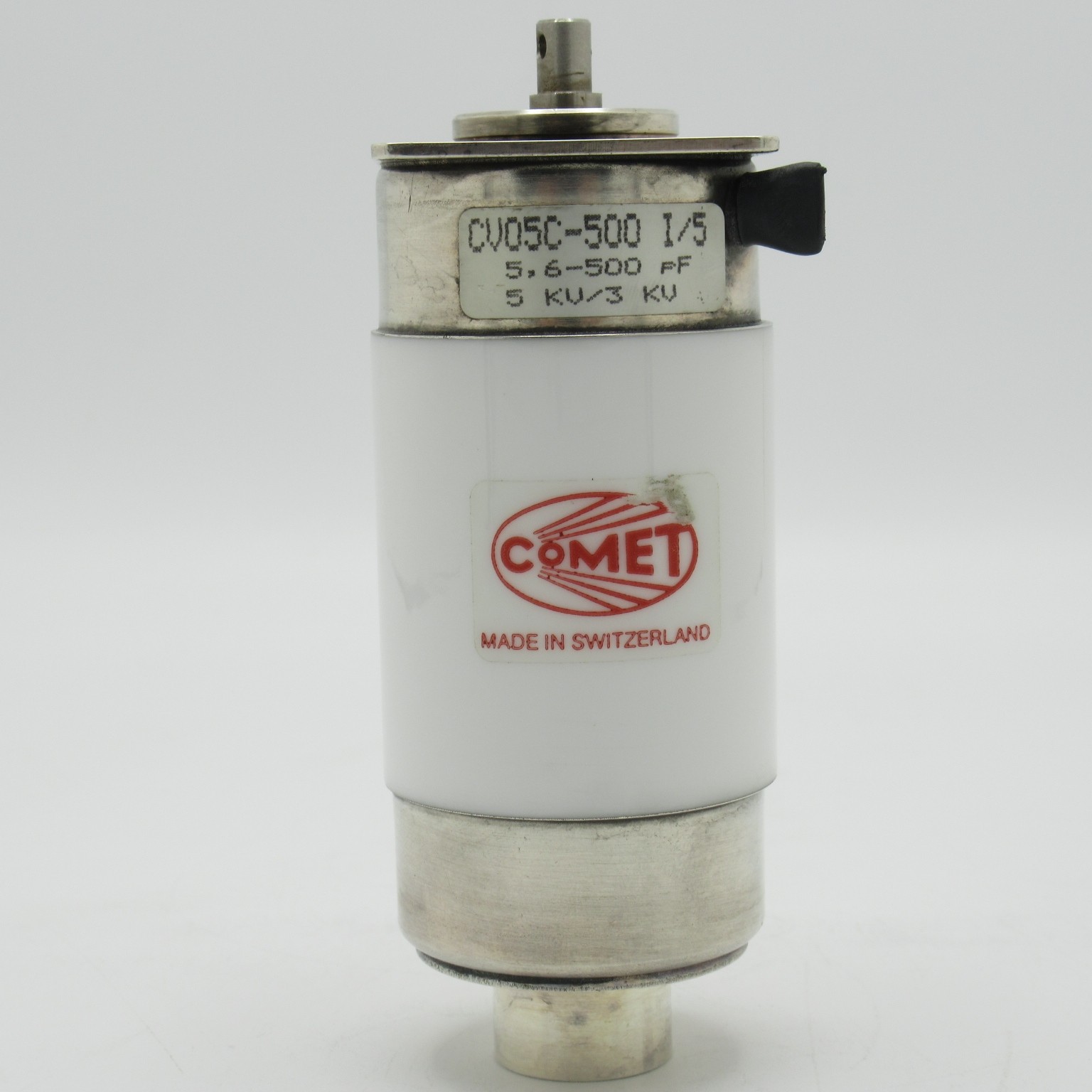 Vacuum variable capacitor COMET CV05-500E/5 5000V 5,6-500 pF PISTON 