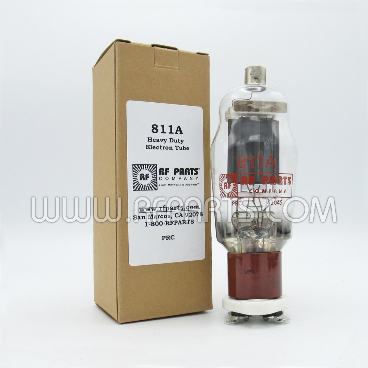 811AMPSEL Matched Pair of RF Parts Company Tubes