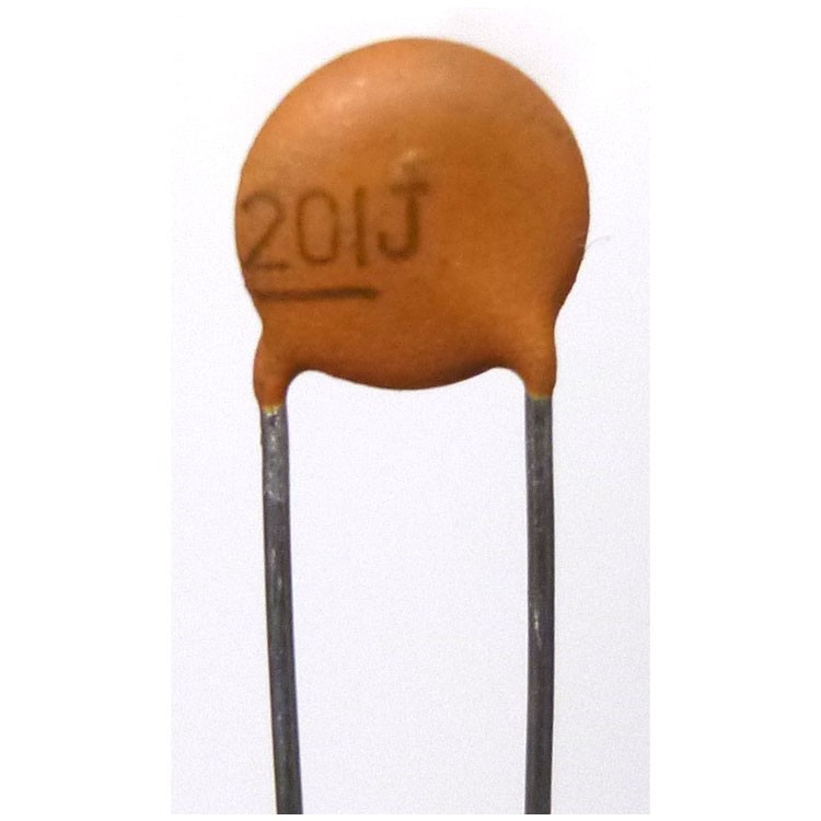 thumbnail image 2 of Thompson 100pF 100V NPO Ceramic Capacitors – Radial Thru-Hole (25-Piece Lot) EC04CE0101J 2 of 6