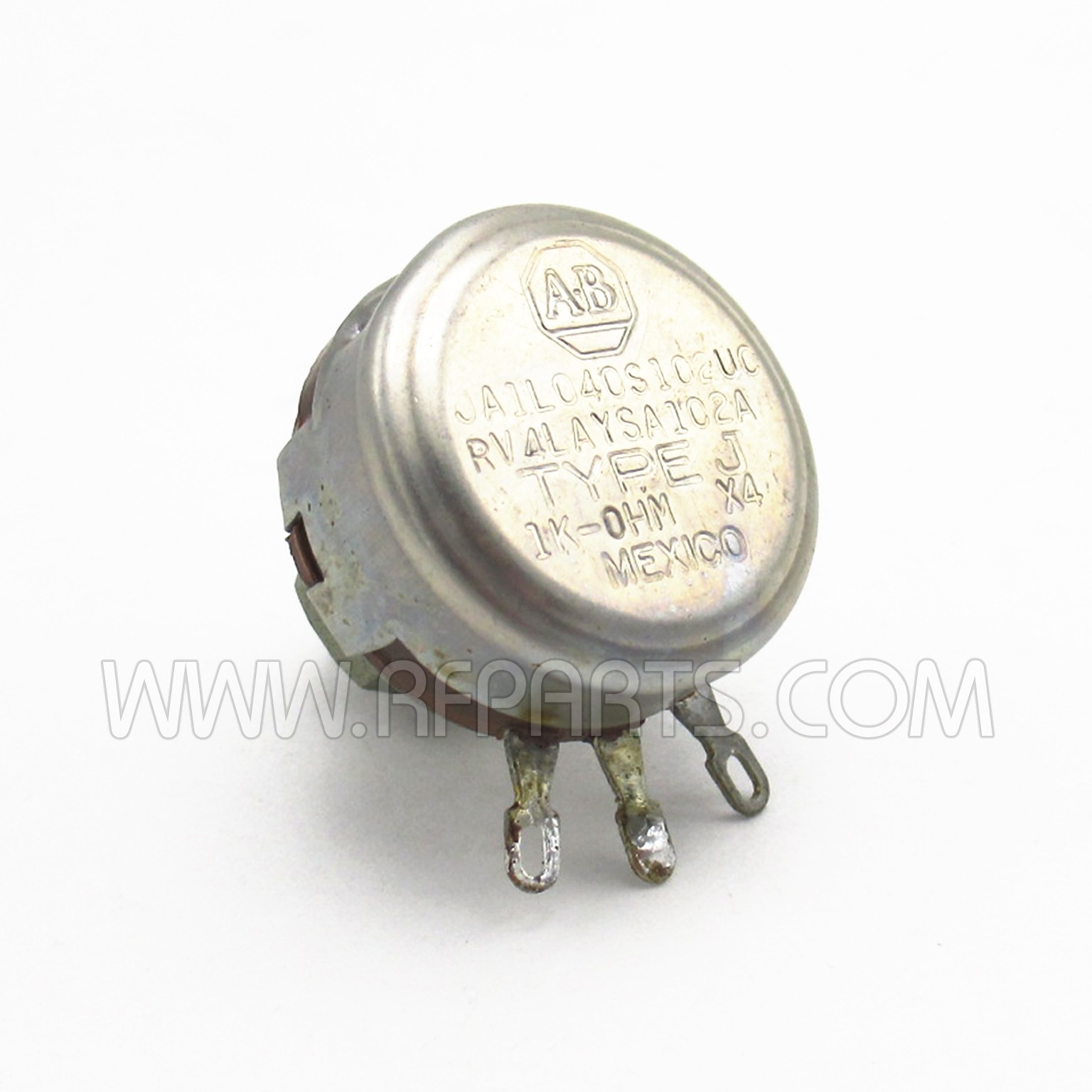 RV4LAYSA102A Allen Bradley Type J Potentiometer 1000 ohm 2 watt (Pull)