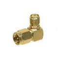 132172 Amphenol Right Angle SMA Male to SMA Female IN Series Adapter
