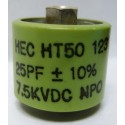 HT50V250KA  High Energy Doorknob Capacitor 25pf 7.5kv 10%