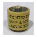 580120-7 Doorknob Capacitor, 120pf 7.5kv 10%