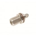 EZ-400-NF-BH Times Microwave Type-N Female Bulkhead Crimp Connector for Cable Group I (NOS)