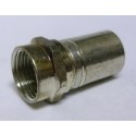 F-RG6  Type-F Male Crimp Connector, RG6  Cable Group: Q