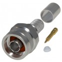 RFN-1006-4I RF Industries Type-N Male Crimp Connector with Hex Nut for Cable Group I