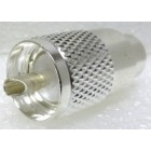 PL259A  UHF Male Solder Type Connector, Silver PTFE (PL259)