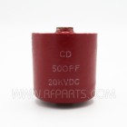 20DK-T5 Cornell Dubilier Doorknob Capacitor 500pf 20kv 10% (Pull)