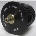 50FHC-020-50 JFW Fixed Attenuator,  50 Watt, 20dB, SMA Male/Female (Pull)