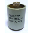 570050-15P Doorknob Capacitor, 50pf 15kv, Various  (Clean Pullout)