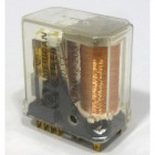 AZ421-V12-203 American Zettler 4PDT Enclosed Relay with Plug In Terminals 15 amp 6vdc